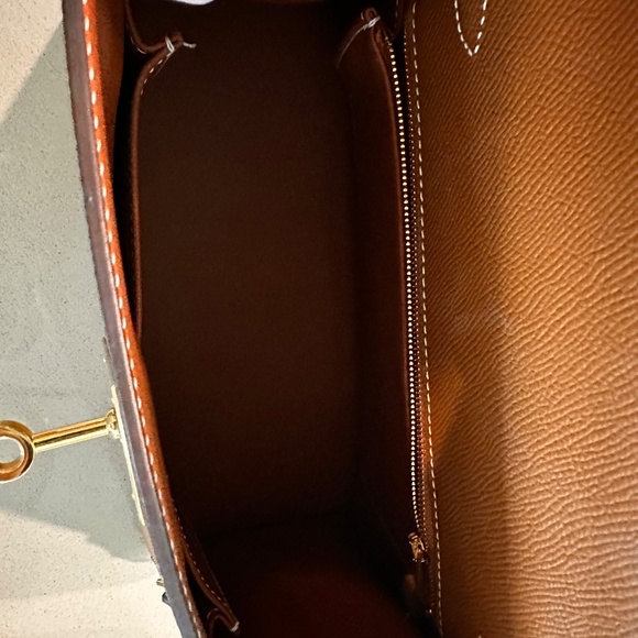 Hermes Kelly epsom salt 28 Gold - Picture 10 of 13